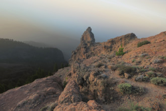 Espagne, Iles Canaries, Gran Canaria, Pic de Los Pozo de las Nieves / Espagne, Îles Canaries, Gran