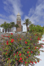 Espagne, Iles Canaries, Lanzarote, Teguise, église San Miguel, l'une des plus anciennes des