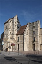 France, Basse Normandie, calvados, cote fleurie, dives sur mer, ancienne abbaye, place du marche,