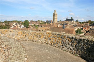 France, Haute Normandie, eure, verneuil sur avre, tour de la madeleine, eglise, art gothique, au sommet de la tour grise