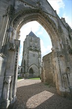 France, Haute Normandie, eure, verneuil sur avre, ancienne eglise saint jean, arc en ogive, vestige, art gothique,
