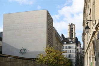 France, Paris 4e, le marais, memorial de la Shoah, rue geoffroy L'asnier, etoile de david, seconde guerre mondiale, memoire,