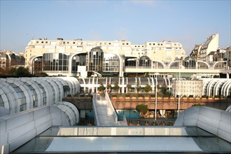 France, Paris 1e, les halles, forum des halles, commerces, immeubles