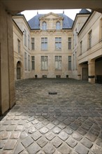 France, Paris 3e, Hotel de Donon, musee cognacq jay, rue elzevir, -facade sur cour