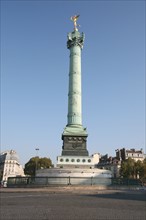 France, Paris 4e, place de la bastille, colonne de juillet, genie de la bastille,
