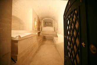 France, Paris 5e, pantheon, crypte du pantheon, tombeaux de Hugo Zola Dumas,