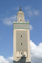 France, Paris 5e, grande mosquee de Paris, depuis la place du puits de l'ermite, edifice religieux, islam,