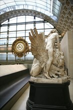 France, Paris 7e, musee d'Orsay, quai Anatole france, horloge, verriere, statues, sculptures,