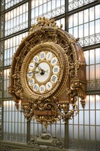 France, Paris 7e, musee d'Orsay, quai Anatole france, horloge, verriere,