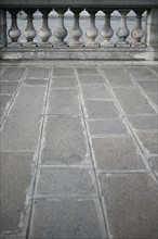 France, Paris 8e, place de la concorde, trottoir, balustrade,