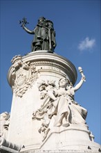 France, Paris 11e, place de la republique, histoire, sculpteur de la statue davioud,