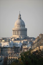 France, Paris 13, place d'italie, perspective sur l'avenue des Gobelins et le Pantheon,