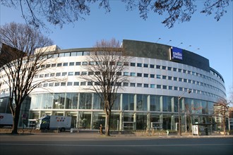 France, paris 16e, maison de radio france, avenue du president kennedy, architecte Henry Bernard, 1963