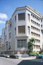France, Paris 16e, studio building rue La Fontaine/rue des perchamps, immeuble de l'architecte Henri sauvage,