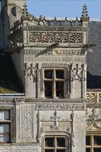 France, Basse Normandie, calvados, bessin, fonatine Henri, chateau, renaissance, detail, tour,