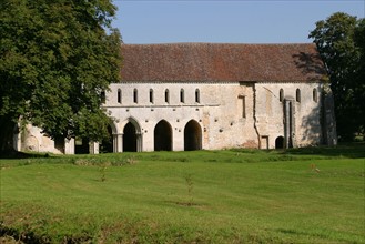 France, Haute Normandie, eure, abbaye de fontaine guerard, art gothique, edifice religieux, arcades, voutes,