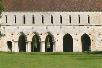 France, Haute Normandie, eure, abbaye de fontaine guerard, art gothique, edifice religieux, arcades, voutes,