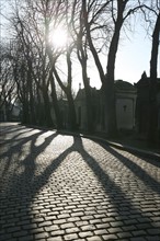 France, Paris 20e - cimetiere du pere Lachaise, tombe,