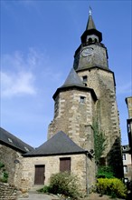 France, Bretagne, cotes d'Armor, vallee de la rance, dinan, ville d'art et d'histoire, tour de l'horloge, monument, clocher,