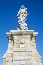 France, Bretagne, Finistere sud, Cornouaille, pointe du Raz, 
statue, Notre-Dame des Naufrages