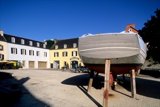 France, Bretagne, Finistere sud, Douarnenez, musee maritime de port rhu, histoire des bateaux, patrimoine,