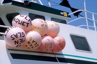 France, Bretagne, Finistere nord, cotes des abers, le conquet, port, bateaux de peche, chalutiers,