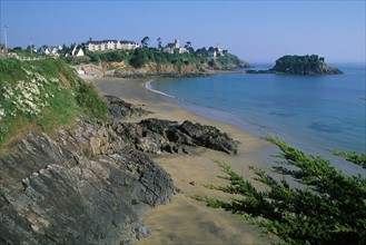 France, Bretagne, Cotes d'Armor, cote du goelo, saint quay portrieux, sentier littoral, plages, falaise, mer,