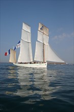 France, Basse Normandie, Manche, Cotentin, Cherbourg, rade, tall ships race 2005, grands voiliers, course, bisquine, la granvillaise,