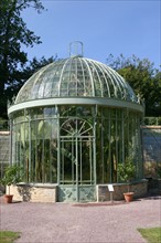 France, Basse Normandie, Manche, Cotentin, Cherbourg, chateau des ravalet (propriete de la ville) situe a tourlaville, serre tropicale dans le parc,