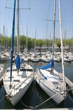 France, Bretagne, Morbihan, lorient, port de plaisance, bassin, bateaux de plaisance, quai des indes,