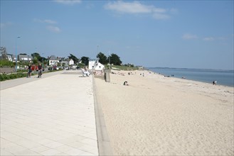 France, Bretagne, Morbihan, damgan, plage, promenade,