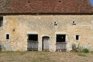 France, Basse Normandie, orne, perche, batiment agricole, habitat traditionnel, pierre, Saint-Germain de la couldre,