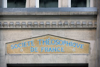 France, Paris 7e, 4 square rapp, immeuble, centre theosophique de france,