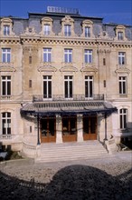 France, Paris 8e, 61 rue de Monceau, hotel Menier, hotel particulier, monument historique, facade sur cour,