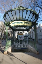 Abbesses metro station in Paris