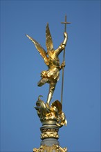 France, Haute Normandie, Seine Maritime, Rouen, bonsecours
monument a Jeanne d'arc, pucelle d'Orleans, histoire, statue, sculpture,