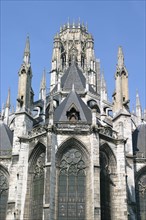 France, Haute Normandie, Seine Maritime, Rouen, eglise abbatiale Saint-Ouen, chevet, edifice religieux,