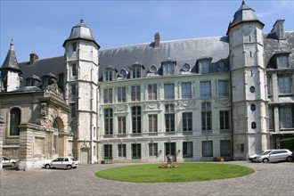 France, Haute Normandie, Seine Maritime, Rouen, archeveche, rue des bonnetiers, hotel particulier,