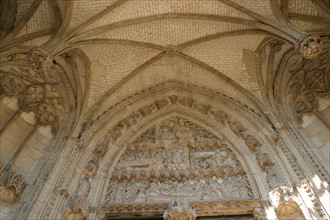 France, Haute Normandie, Seine Maritime, Rouen, eglise abbatiale Saint-Ouen, chevet, edifice religieux, portail des marmousets