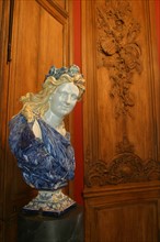 France, Haute Normandie, Seine Maritime, Rouen, musee de la ceramique, 1 place faucon, ancien hotel d'hocqueville, vieux Rouen, apollon 1730