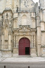 France, Haute Normandie, Seine Maritime, harfleur, eglise, portail, entree,