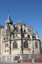 France, Haute Normandie, Seine Maritime, Eu, chevet de la collegiale Saint-Laurent o'toole