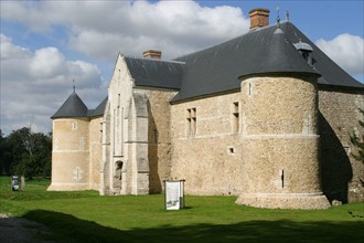 France, Haute Normandie, Seine Maritime, ecretteville les baons, manoir du catel, chateau medieval,