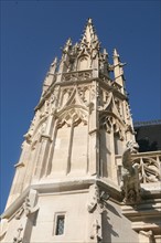 France, Haute Normandie, Seine Maritime, Rouen, palais de justice, tribunal, institution, monument historique restaure en 2007, neo gothique, tour de l'aile ouest
