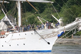 France, Haute Normandie, Seine maritime, vallee de la Seine, armada 2008, Rouen, montee des navires en Seine pour l'armada, christian radich