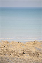 France, somme, entre picardie et Normandie, le bois de cise, vue sur la cote, mer, cote d'albatre,