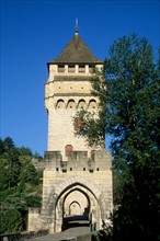 France, midi pyrenees, lot, quercy, cahors, pont valentre, medieval, fortification, riviere, tour,