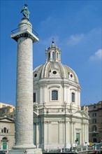 Italie, rome, colonne de trajan, basilique ulpia,