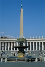 Italie, rome, vatican, obelisque, place saint pierre, pape,