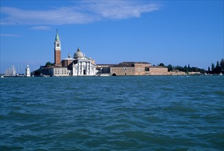 Italie, venise, grand canal, ile, eglise san giorgio maggiore, campanile, eau, lagune,